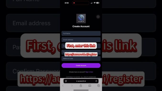 [Aura AI] How to Register Aura AI? Quick Start Guide!
