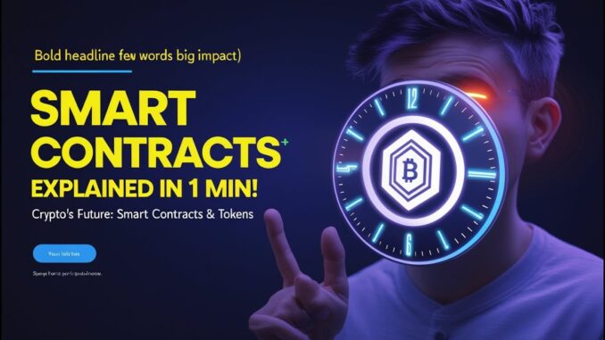 1-Minute Crypto Guide: Smart Contracts & Tokens!