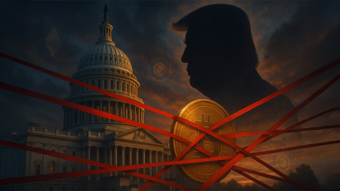 Concerns over Trump's conflict of interest are slowing the progress Concerns over Trump's conflict of interest are slowing the progress of broader crypto policy