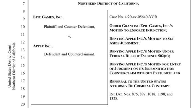 Epic Games touts victory in latest court ruling in Apple antitrust case