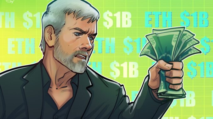 Ethereum's ‘own Saylor’ SharpLink Gaming plans $1B ETH purchase Ethereum's ‘own Saylor’ SharpLink Gaming plans $1B ETH purchase