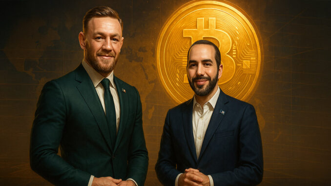 Conor McGregor doubles down on an Irish strategic Bitcoin reserve, Conor McGregor doubles down on an Irish strategic Bitcoin reserve, tags Nayib Bukele 'let's chat'