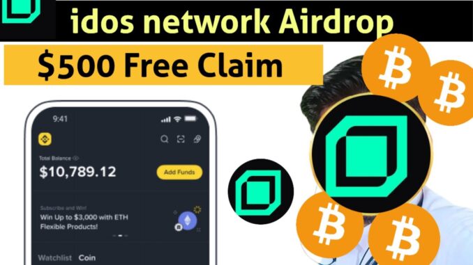 Free idos Token, New Mining, Free Crypto mining, New Mining app, idos network airdrop,