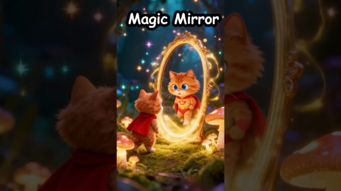 The Heroic Cat and the Magical Mirror 🐱✨ | AI Animated Short Story